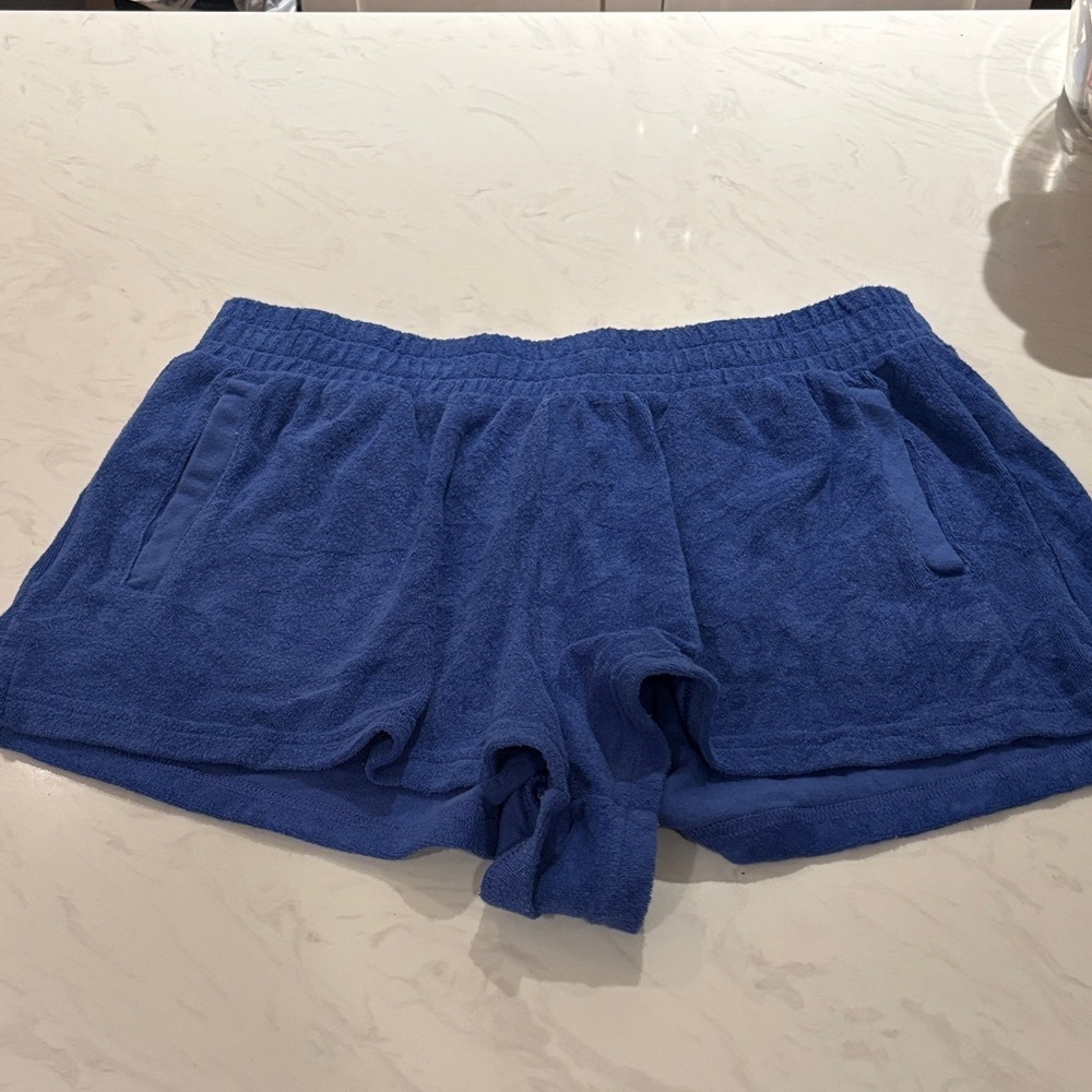 Aerie Blue/Purple Women's Terry Cloth Shorts